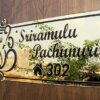 Acrylic House Name Plate Customized Personalized For Home Outdoor Family Glass Outside Office House Decor Bungalow Door (12 x 6 Inch)