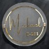 Customized Frosted & Shining Look Acrylic Name Plate Embossed Letter Laser Cut for Entrance Decoration (12inX12in)_ch02