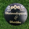 DON'T JUDGE ME Home Entrance Name Plate, Name Plate for Home Entrance | Round Shape | Colour :-Gold And Black | Material:- MDF (Size:- 12 x 12 INCHES)