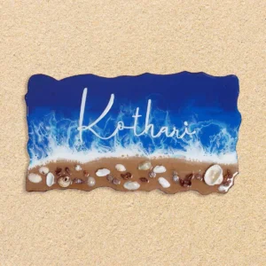 Palolem - Beach-themed Resin Nameplate