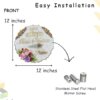 Nameplatewali Resin & Acrylic Door Name Plate for Home Entrance | Customized Name Plate for Home, Flat, Bungalow, Outdoor Name Plate for House (Bunch of Flowers) (12x12 Inch)
