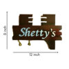 Nameplatewali Teakwood Shetty's Customized Nameplates