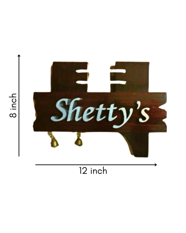 Nameplatewali Teakwood Shetty's Customized Nameplates