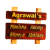 Nameplatewali Teakwood Agrawal's Customized Nameplates
