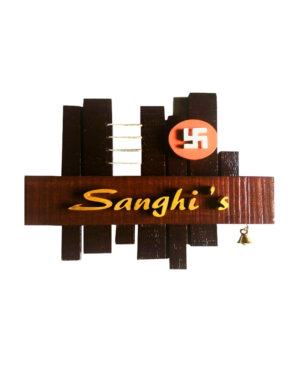 Nameplatewali Teakwood Sanghi's Customized Nameplates