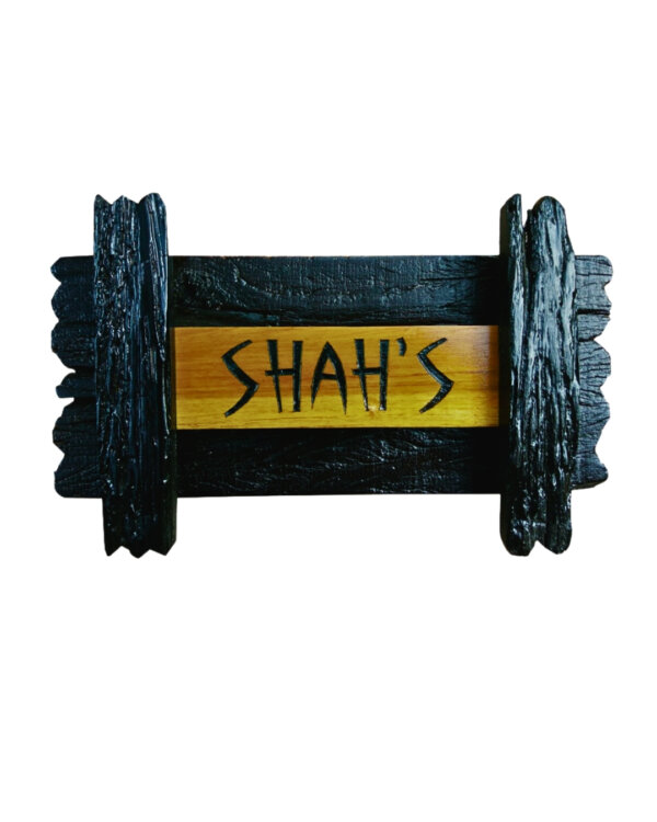 Nameplatewali Teakwood Shah's Customized Nameplates