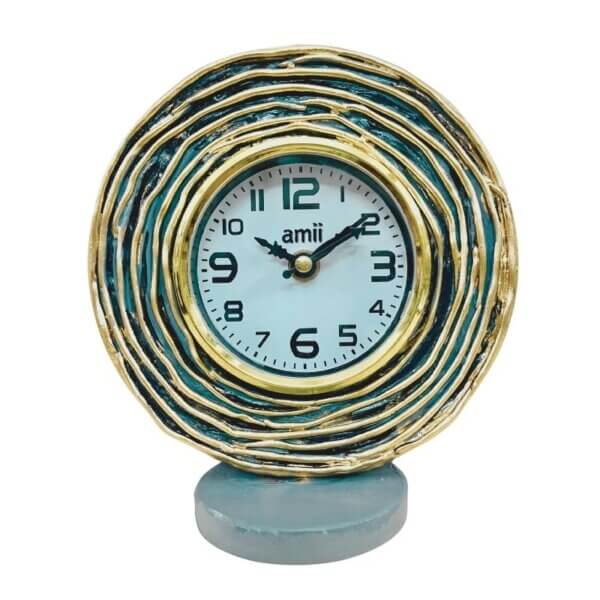 amiicraft Antique Wooden Table Clock for Bed Room and Office Table use